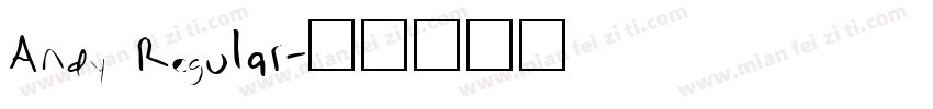 Andy Regular字体转换